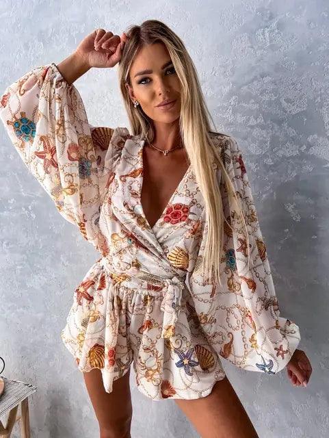Nayra Romper | Boho Lace Playsuit - Summer Beach Romper - Image 3