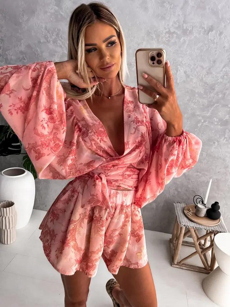 Nayra Romper | Boho Lace Playsuit - Summer Beach Romper - Image 4