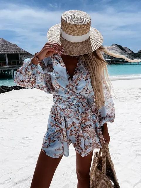 Nayra Romper | Boho Lace Playsuit - Summer Beach Romper - Image 9