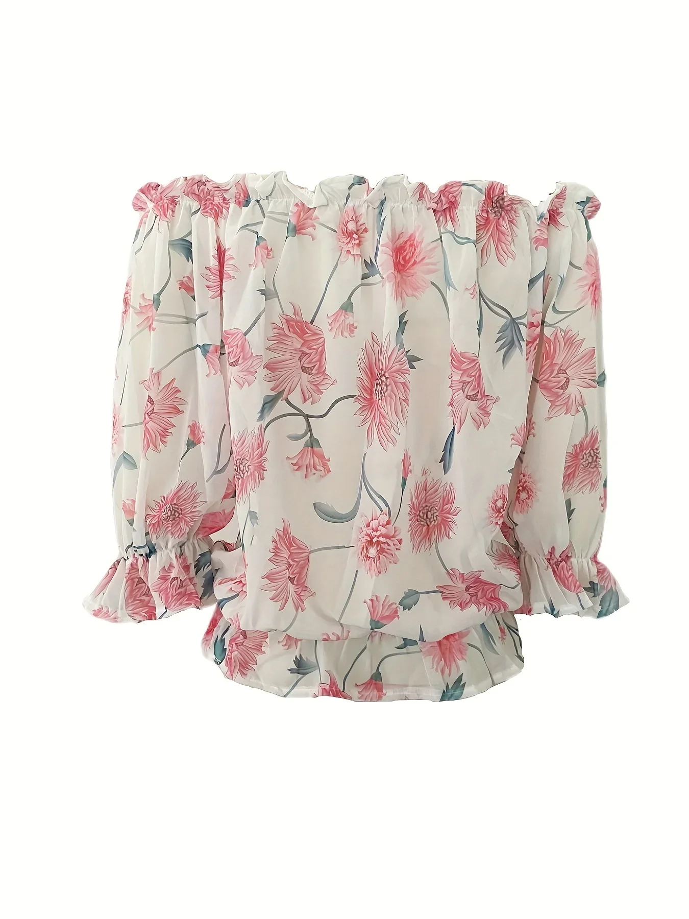 Niveah Blouse | Women's Off-Shoulder Floral Blouse - Image 5