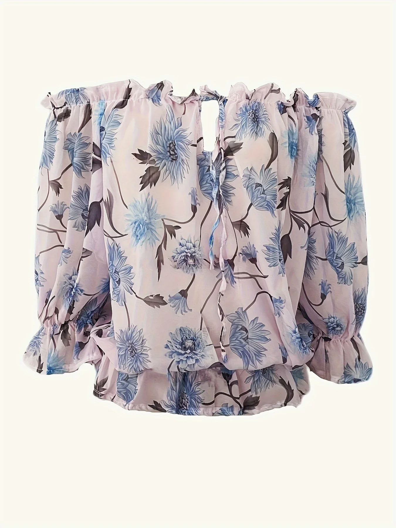 Niveah Blouse | Women's Off-Shoulder Floral Blouse - Image 7