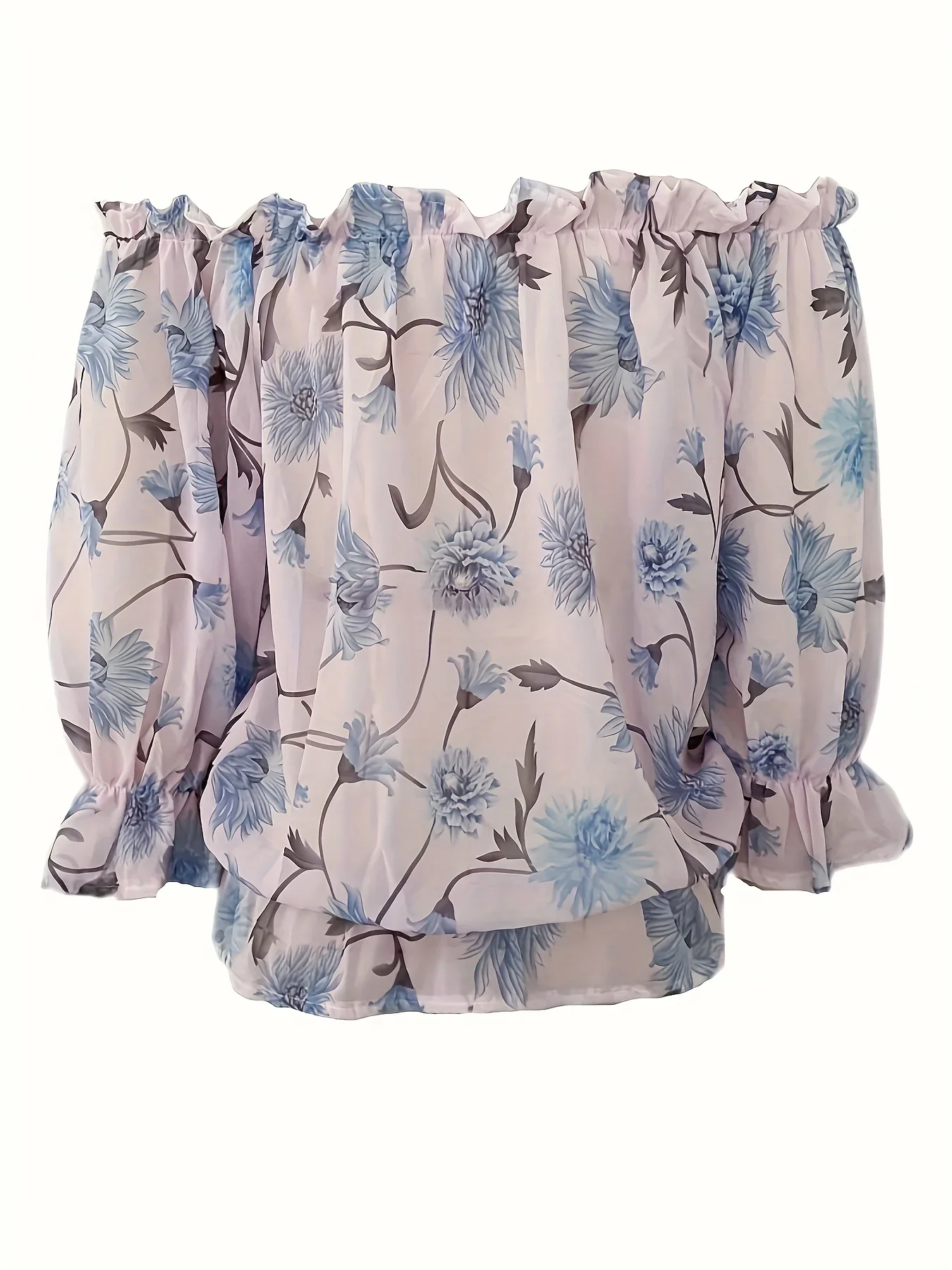 Niveah Blouse | Women's Off-Shoulder Floral Blouse - Image 8