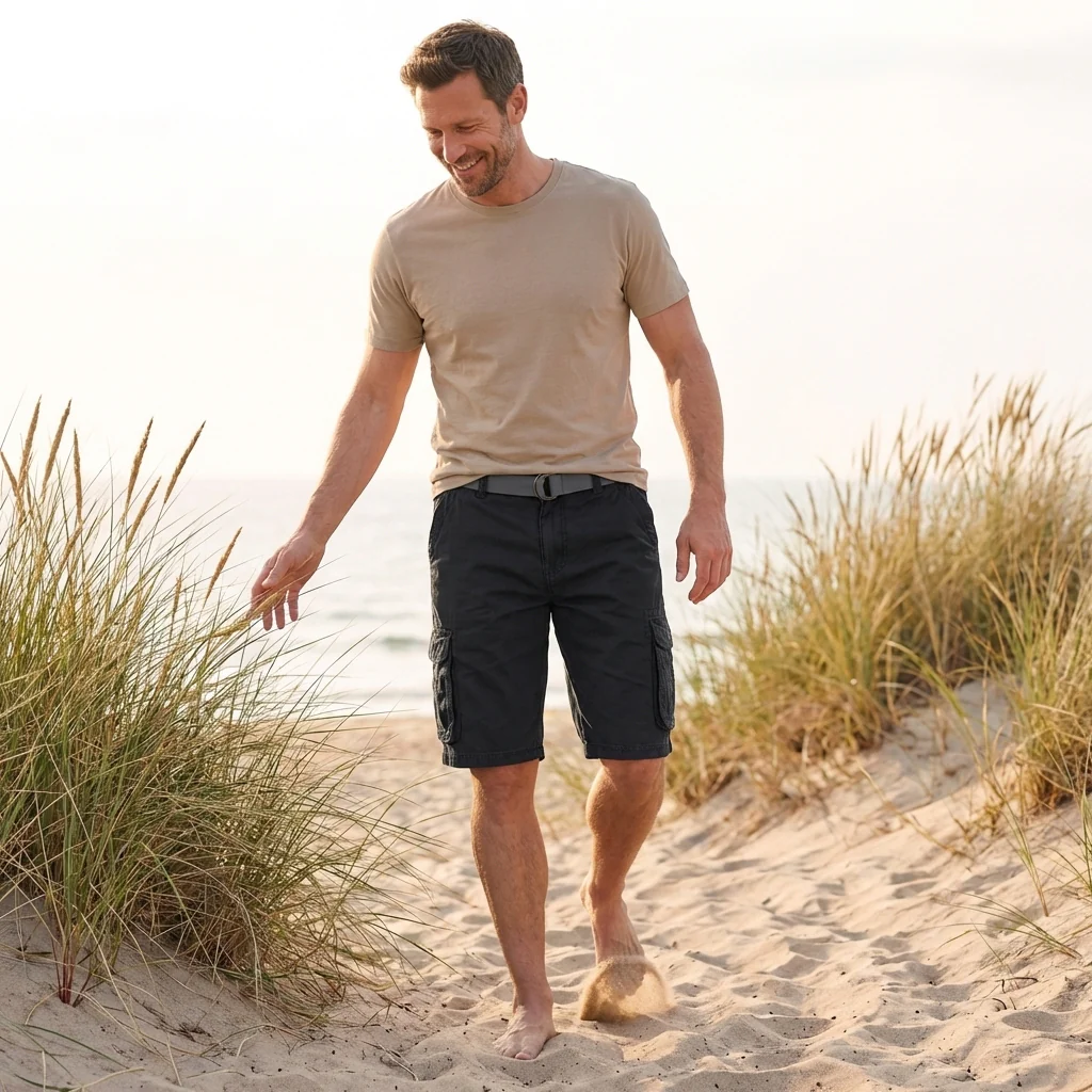 Noah Relaxed Fit Cargo Shorts | Cargo Pockets Side Pockets Shorts - Image 2