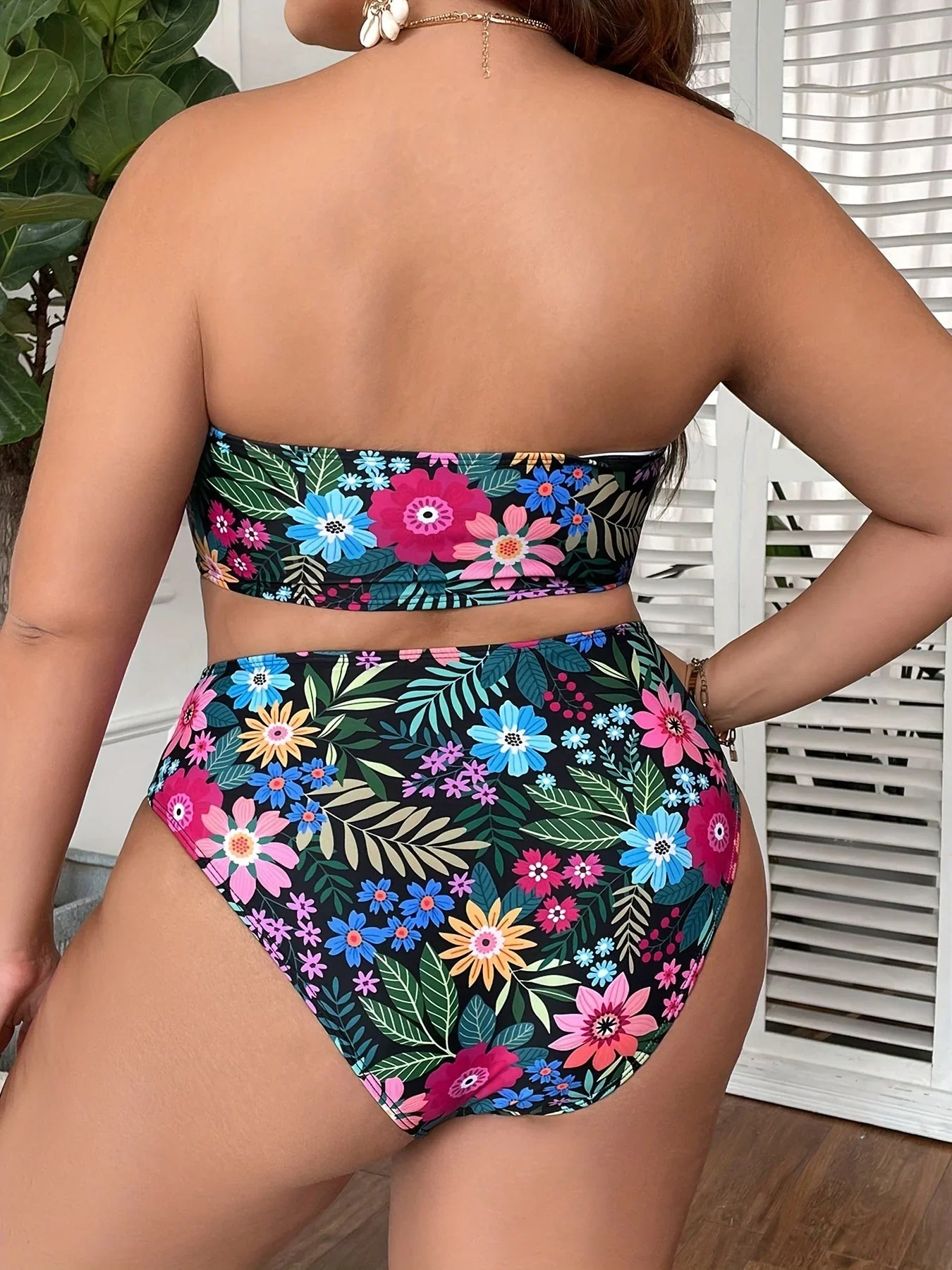 Oliana Bikini | Plus Size Tropical Bikini Set - Image 4