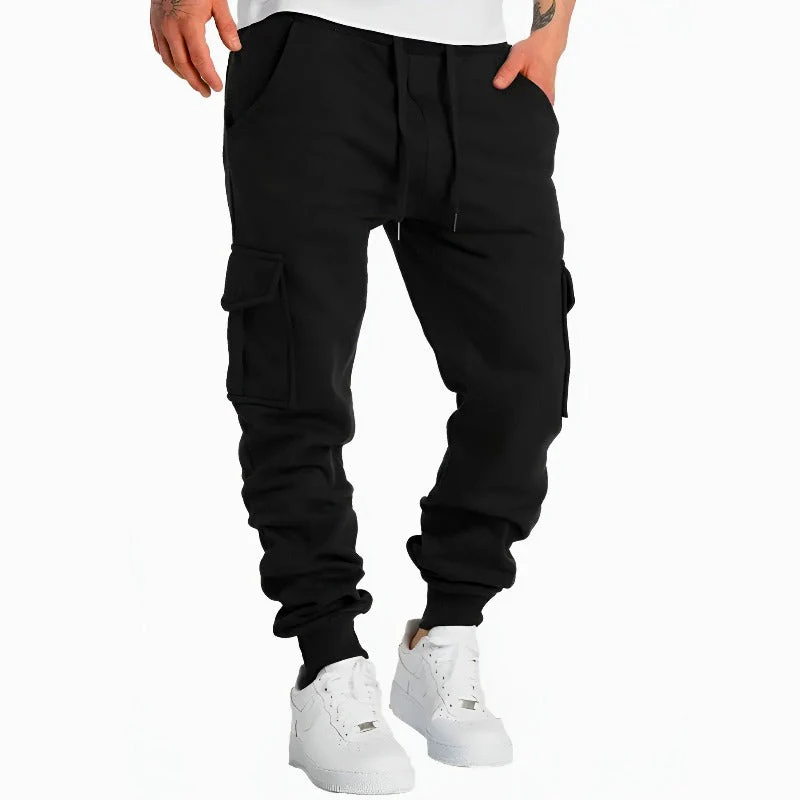 Oliver Relaxed Fit Cargo Joggers | Cargo Pockets Drawstring Waist Joggers - Image 3