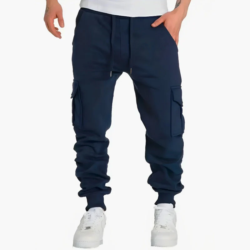 Oliver Relaxed Fit Cargo Joggers | Cargo Pockets Drawstring Waist Joggers - Image 4