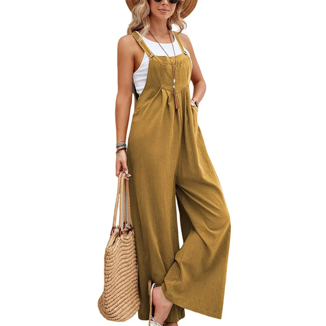 Olivia Jumpsuit | Sleeveless Wide-Leg Jumpsuit - Image 4