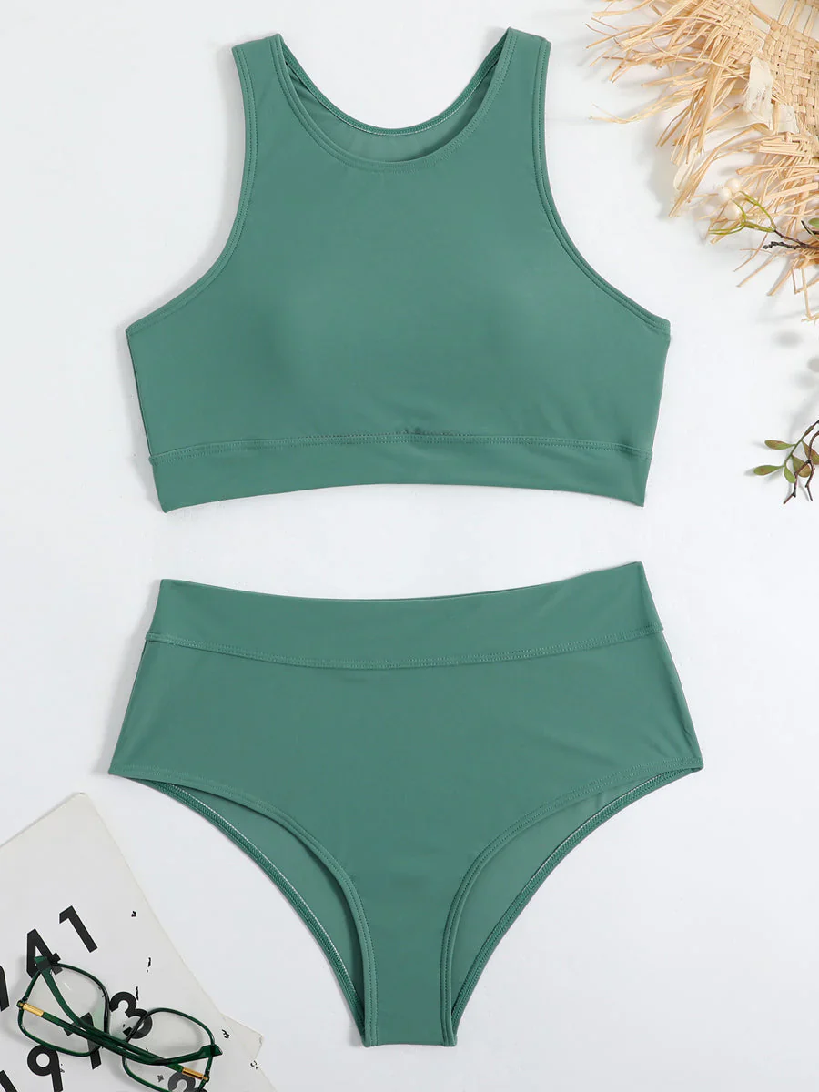 Orianna Bikinis | High Waist Elastic Waist Sporty Bikini - Image 2