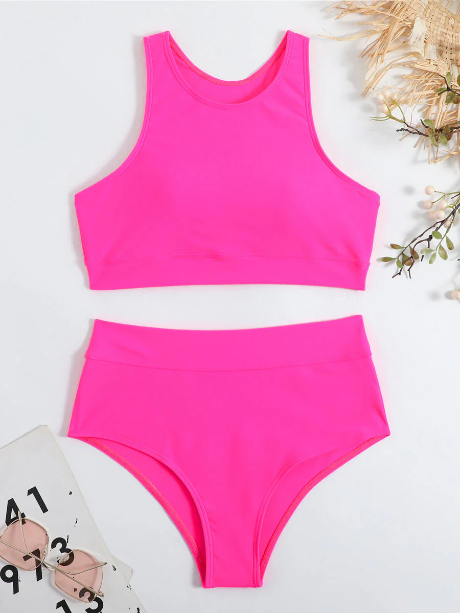Orianna Bikinis | High Waist Elastic Waist Sporty Bikini - Image 4