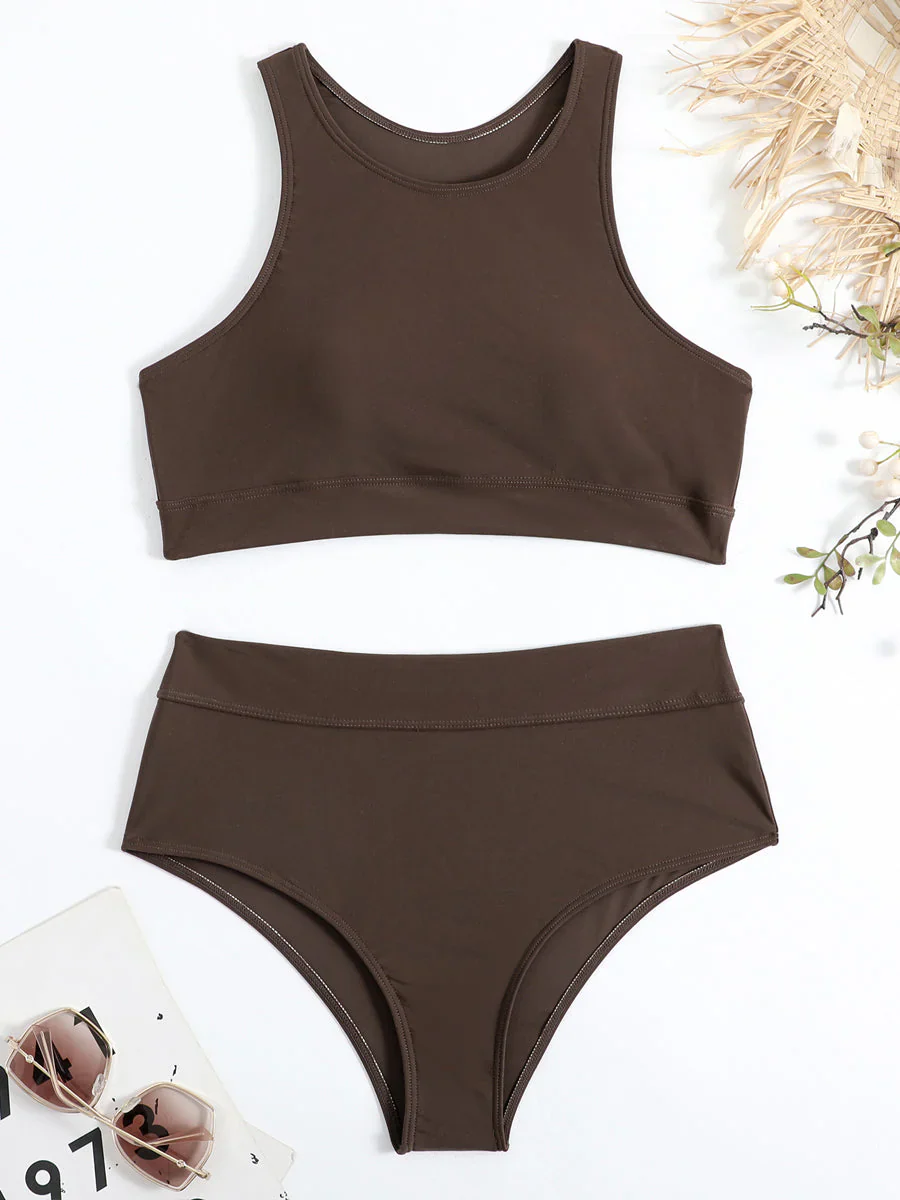 Orianna Bikinis | High Waist Elastic Waist Sporty Bikini - Image 8