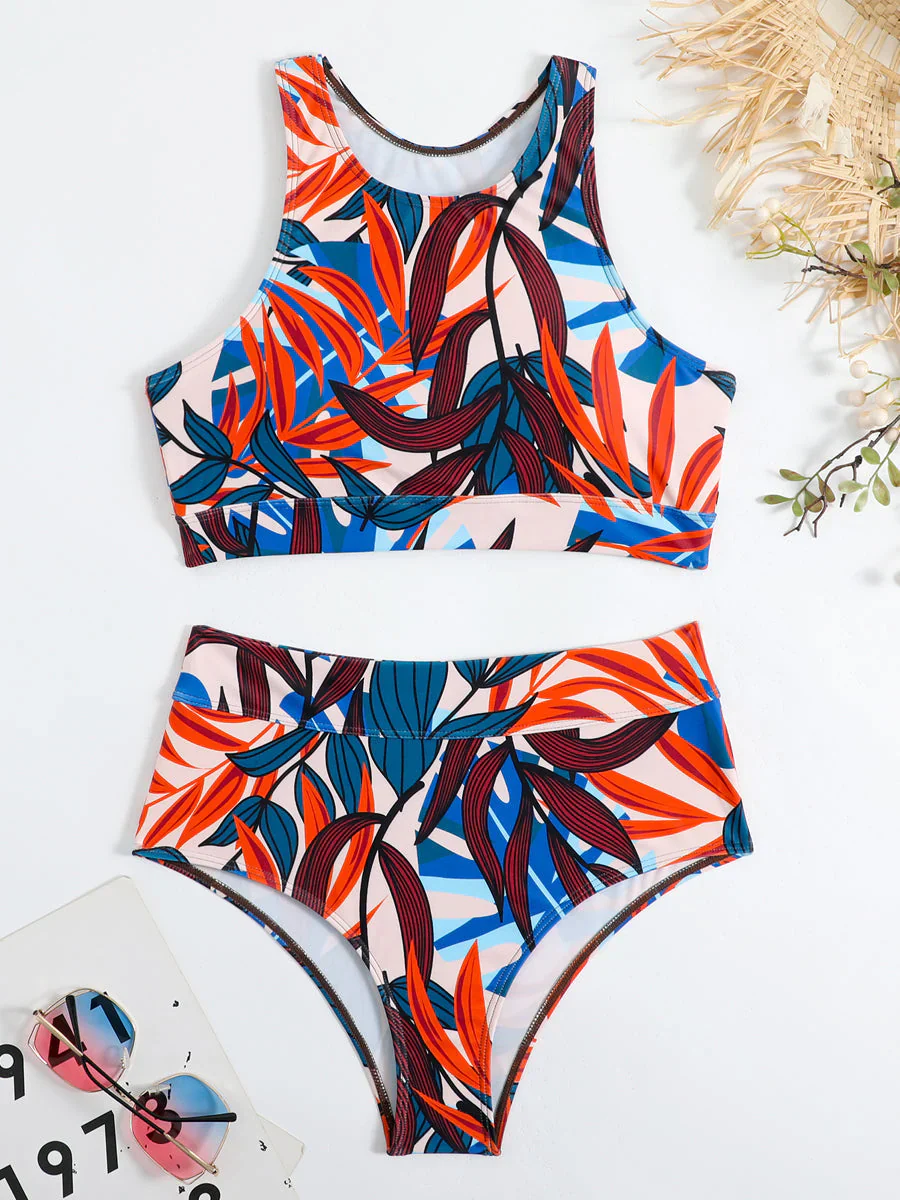 Orianna Bikinis | High Waist Elastic Waist Sporty Bikini - Image 9