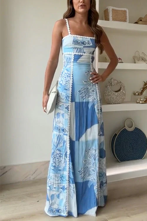 Oriel Dress | Open Back Maxi Dress with Bow Tie Detail - Image 3