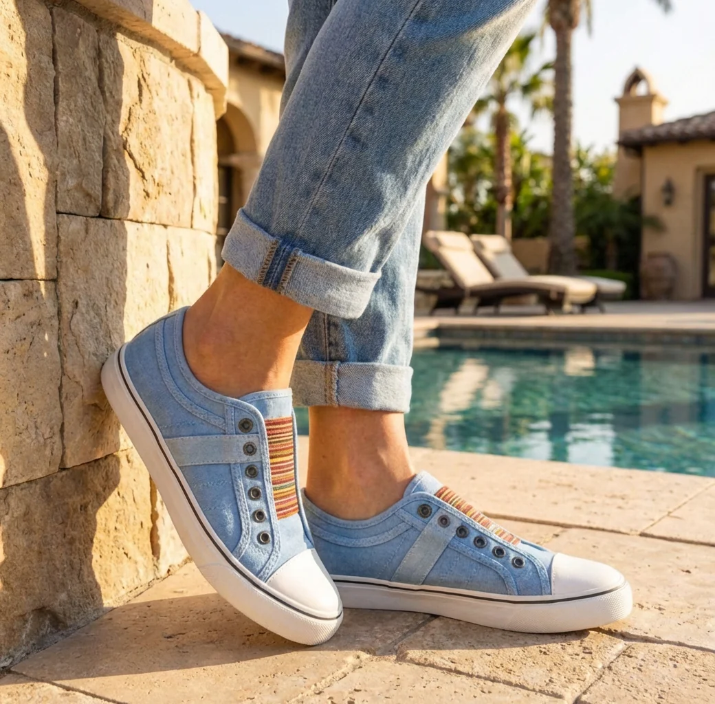 Orion Casual Slip-On Sneakers | Lightweight Canvas Everyday Comfort Shoes - Image 2