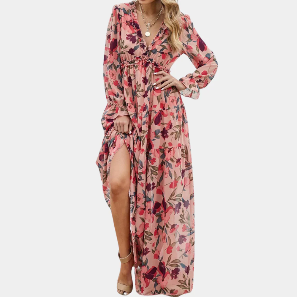 Oriona Dress | Floral Boho Maxi Dress - Image 3