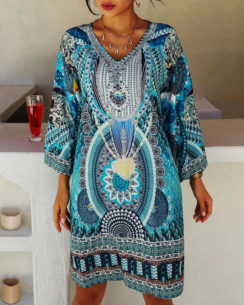 Orlitha Dress | Bohemian Summer Mini Dress - Image 2