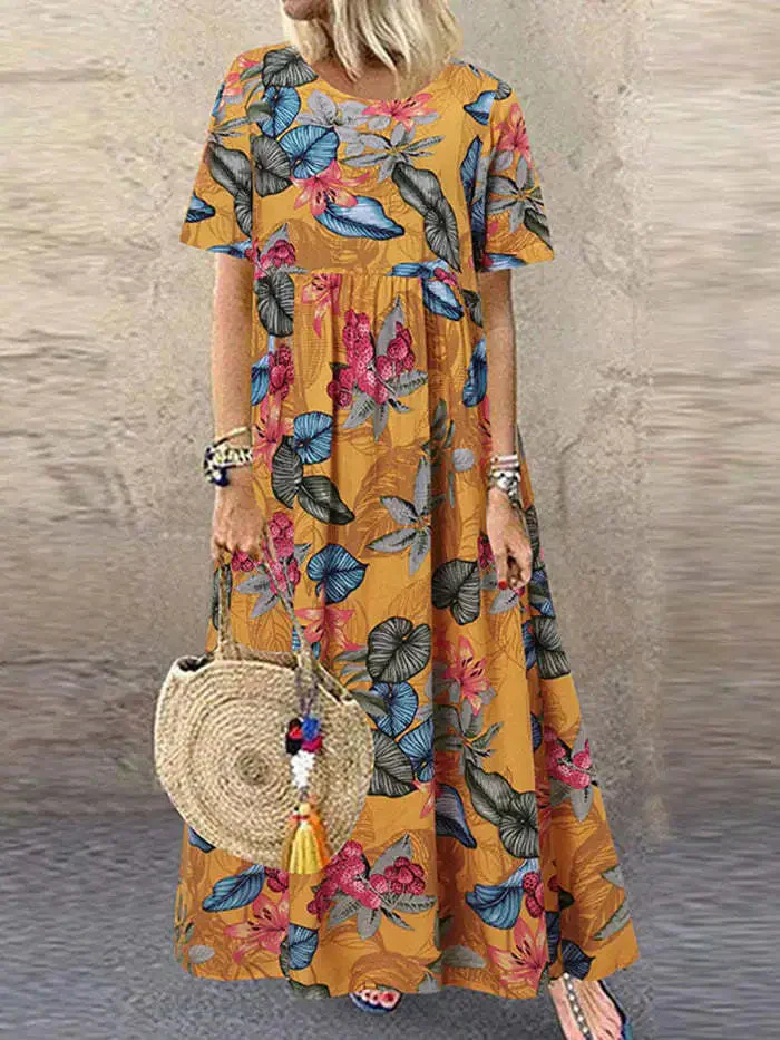 Osanna Dress | Floral Boho Summer Maxi Dress - Image 3