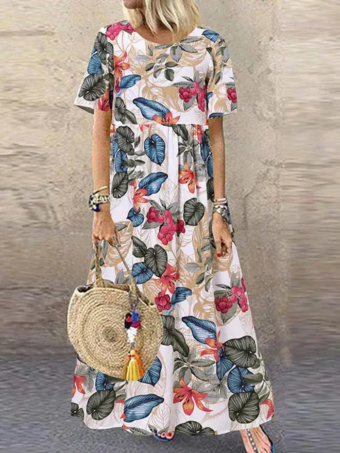 Osanna Dress | Floral Boho Summer Maxi Dress - Image 4