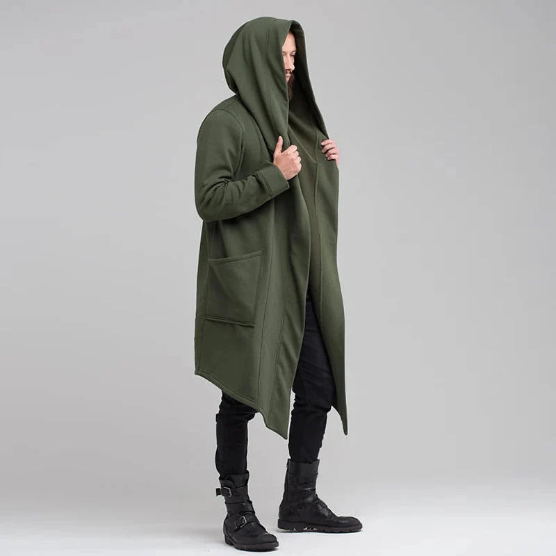 Oscar Oversized Hooded Cardigan | Asymmetrical Hem Pockets Cardigan - Image 3