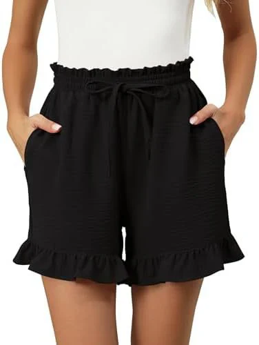 Paityn Shorts | Ruffle Hem Cotton Shorts - Image 3