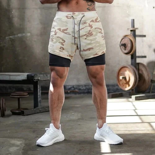 Patricius Fitness Shorts | Men's Double Layer Workout Shorts with Zipper Pockets - Image 7