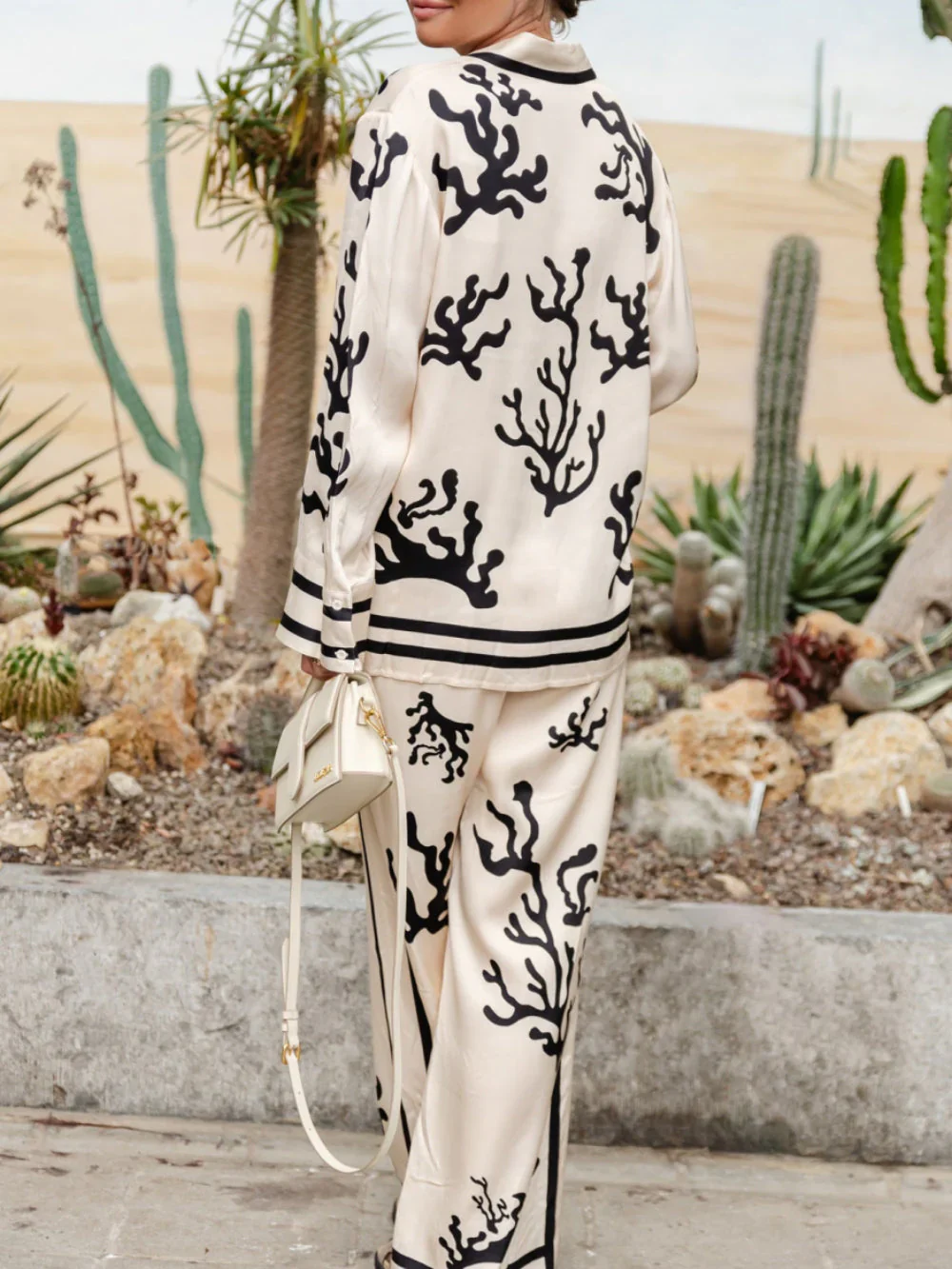 Pema Blouse & Trousers Set | Abstract Print, Relaxed Fit - Image 3
