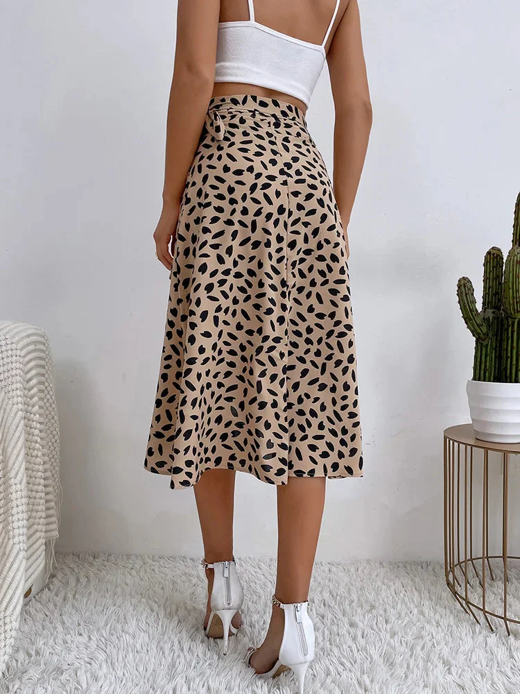 Perla Midi Wrap Skirt | Adjustable Fit with Asymmetrical Hem - Image 4