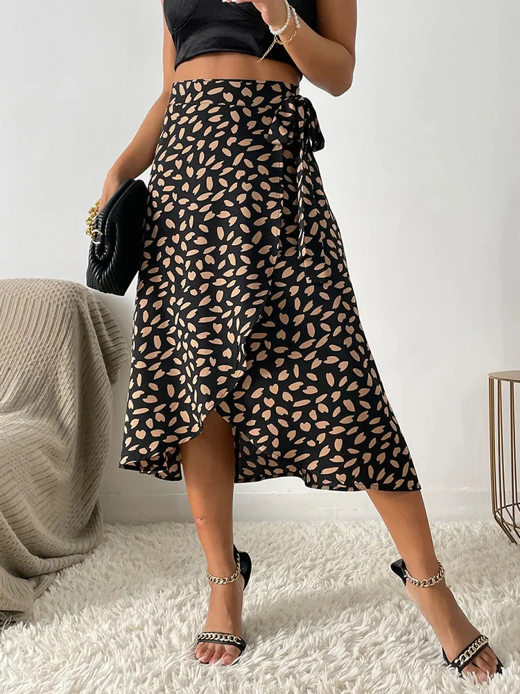 Perla Midi Wrap Skirt | Adjustable Fit with Asymmetrical Hem - Image 5