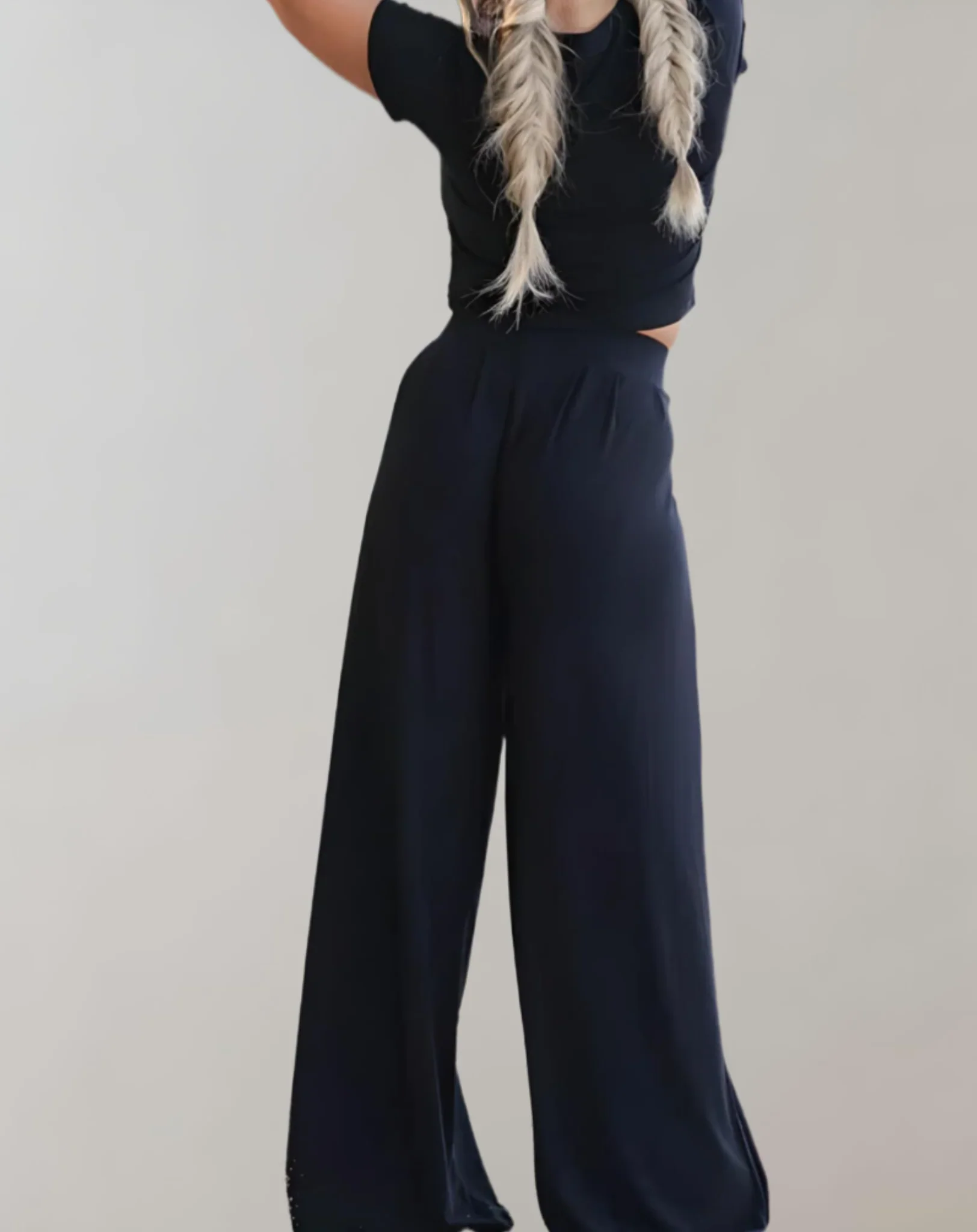 Petrina Two-Piece Co-ord Set | Crop Top & Wide-Leg Trousers - Image 3