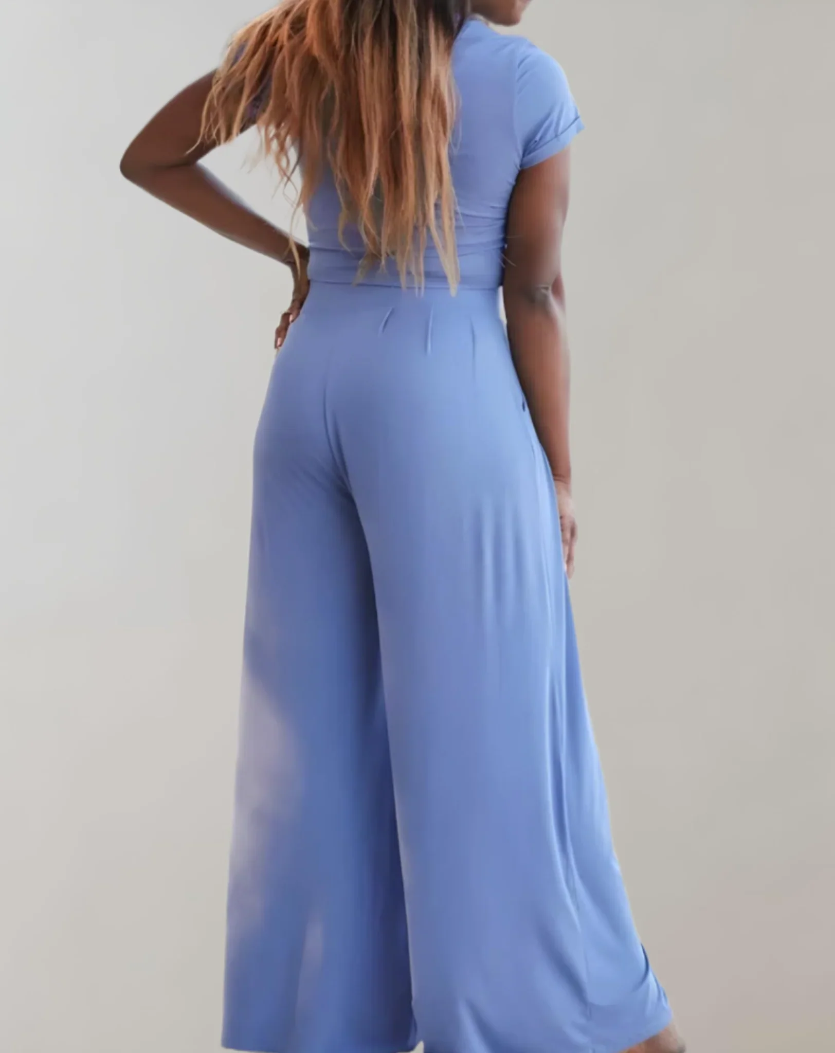 Petrina Two-Piece Co-ord Set | Crop Top & Wide-Leg Trousers - Image 6