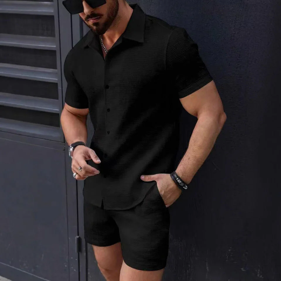 Phillip Co-ord Set | Slim Button-Down Shirt & Shorts - Image 5