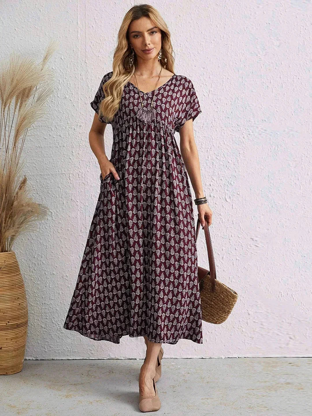 Pilar Dress | Casual Vintage Summer Midi Dress - Image 2