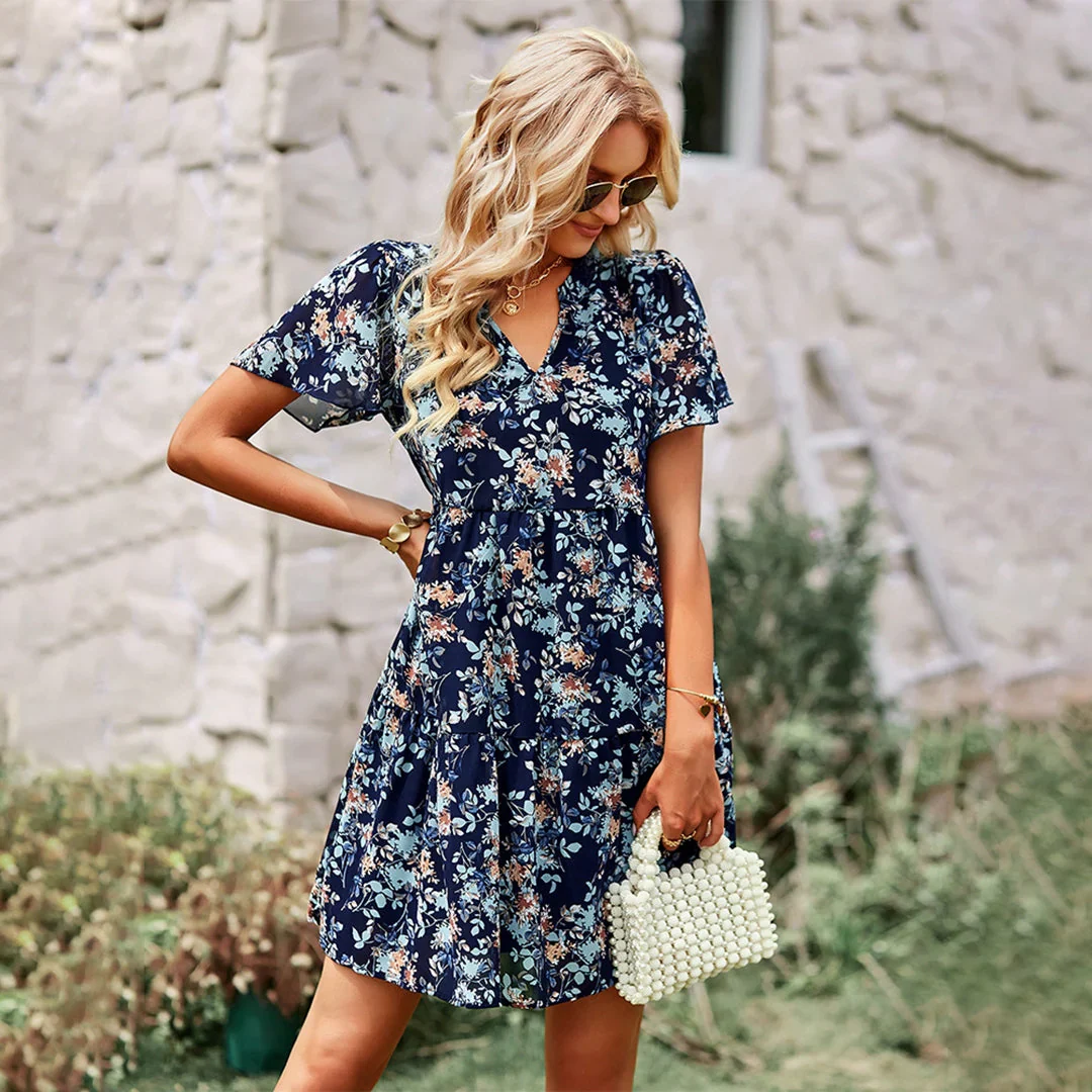Polly Dress | Floral Summer Mini Dress - Image 5