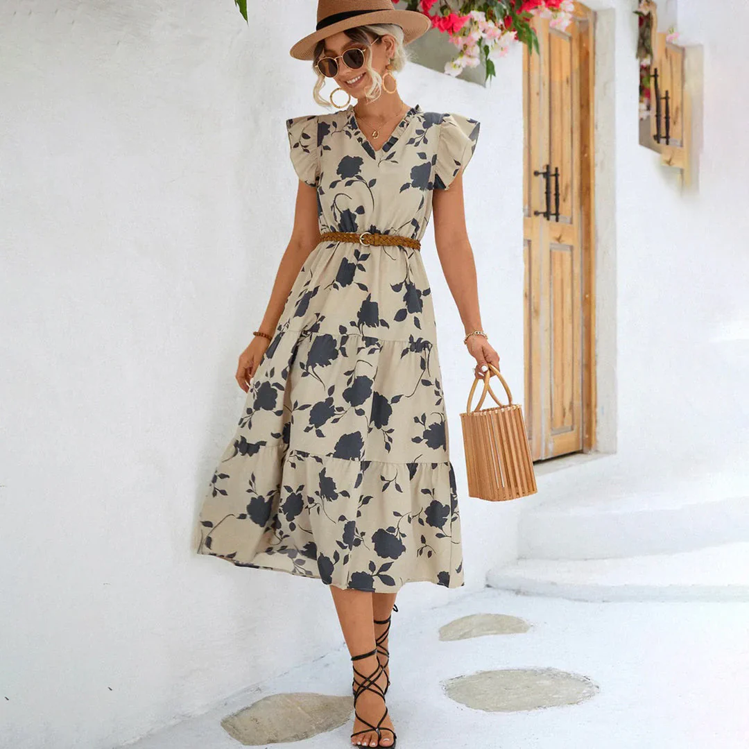 Poppy Dress | Floral Summer Midi Dress - Image 3