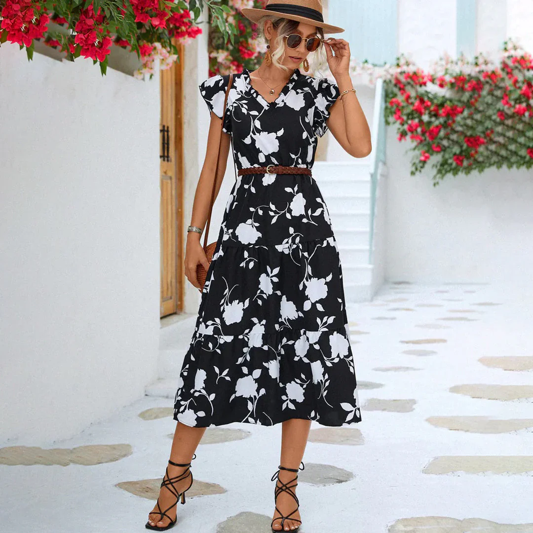Poppy Dress | Floral Summer Midi Dress - Image 6