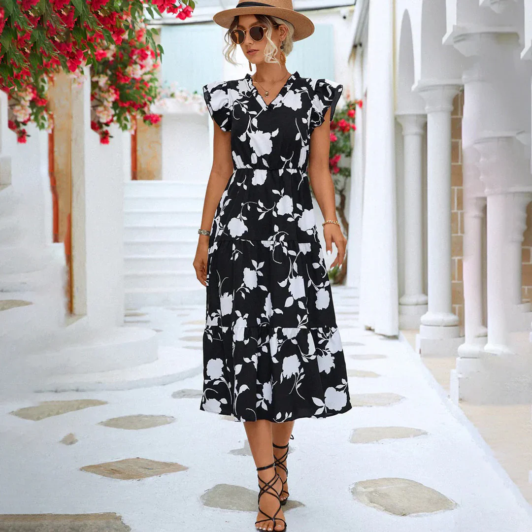Poppy Dress | Floral Summer Midi Dress - Image 8
