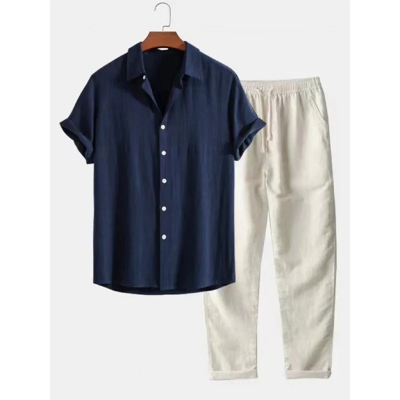 Qasper Set | Men's Button-Up Shirt & Trousers Set - Image 3
