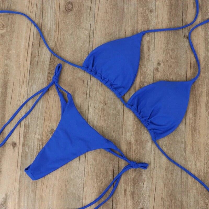 Queen Bikini Set | Classic Triangle Tie-Back Swimwear - Image 2