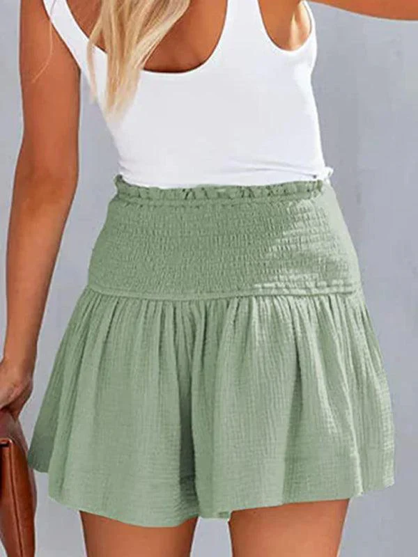 Quinella Shorts | High Waist Pleated Flowy Shorts - Image 9