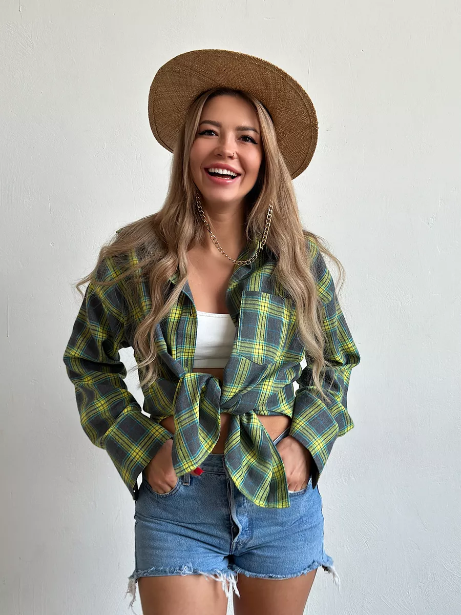 Quinetta Shirt | Women's Autumn Checkered Flannel Shirt - Image 2