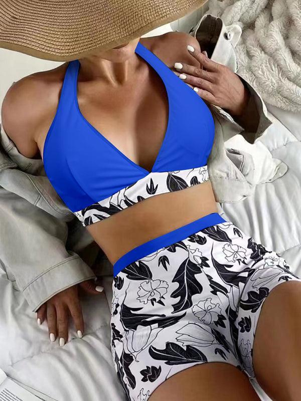 Quinette Bikini Set | Halter Top & High-Waist Shorts
