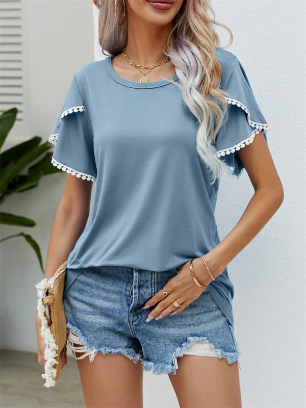 Quorina T-Shirt | Tulip Sleeve Loose Fit T-Shirt - Image 2