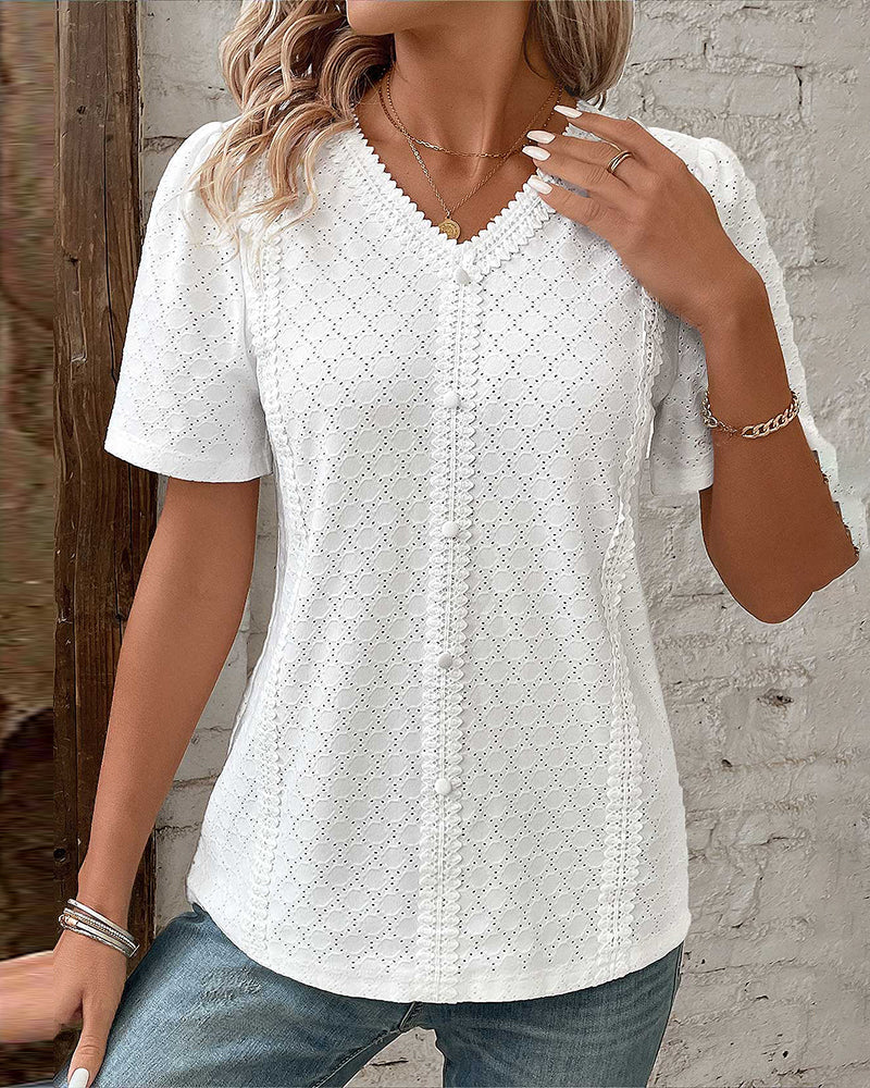 Rika Blouse | Women's Casual Summer Top - Image 4