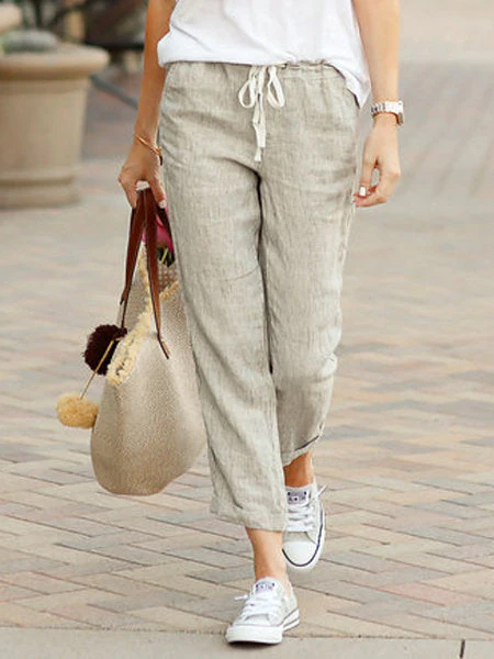Rina Linen Trousers | Relaxed Fit - Image 2