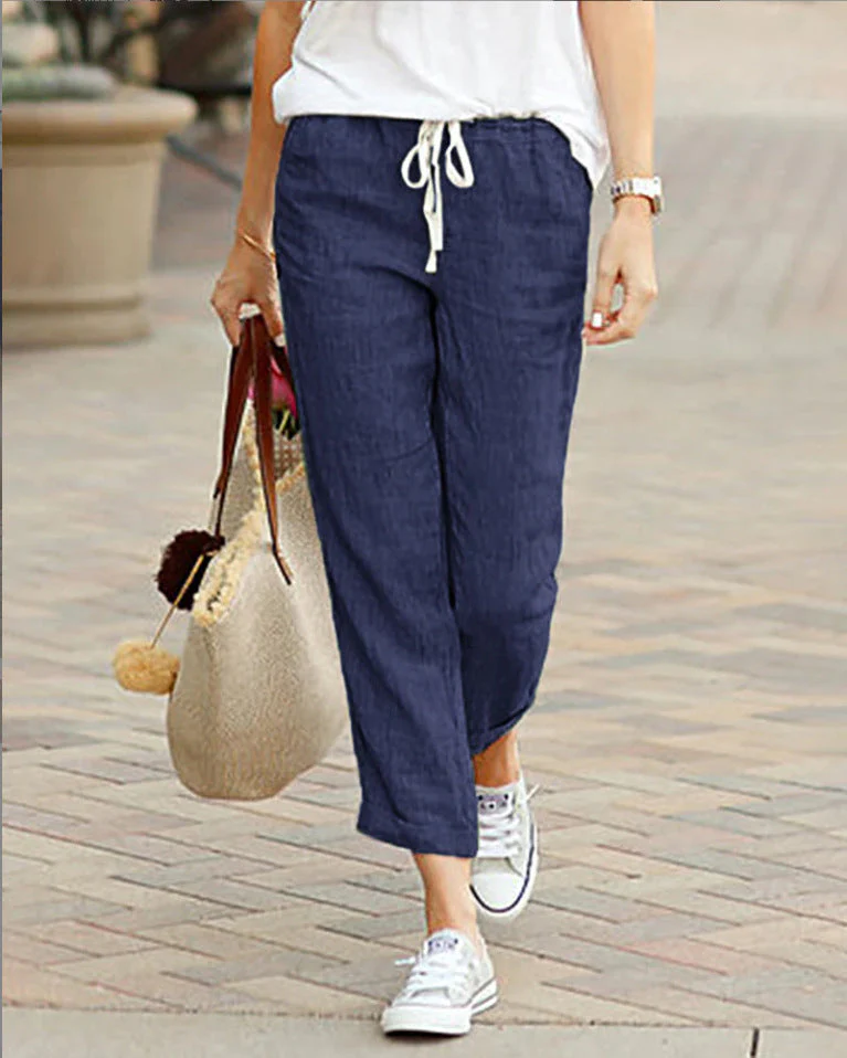 Rina Linen Trousers | Relaxed Fit - Image 3