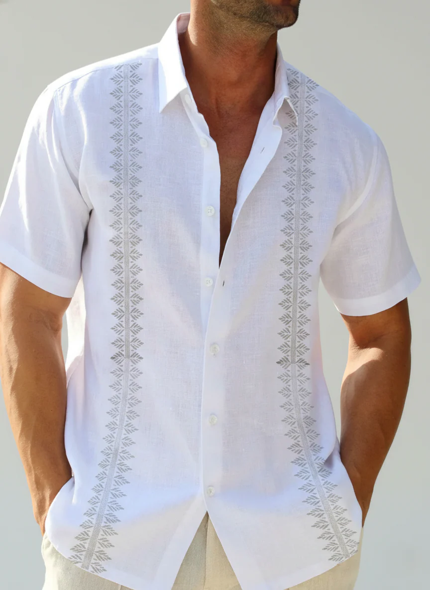 Lovan Shirt | Men's Lightweight Printed Casual Short Sleeve Shirt