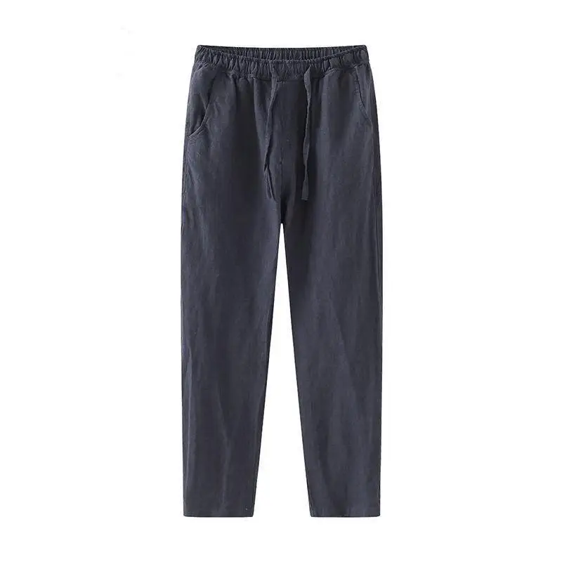 Roel Trousers | Men's Linen Trousers with Drawstring Waist - Image 4