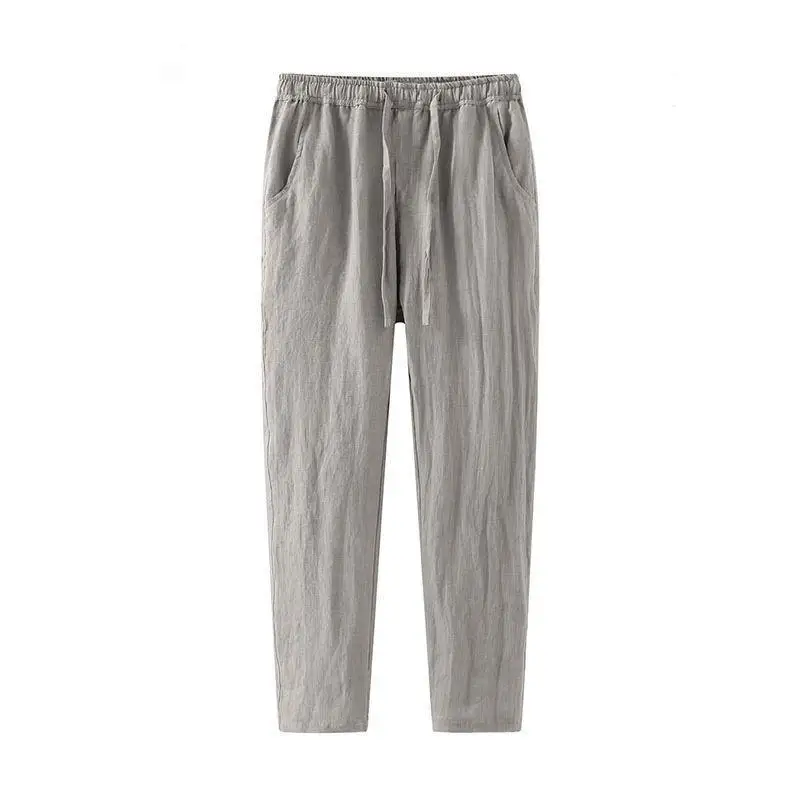 Roel Trousers | Men's Linen Trousers with Drawstring Waist - Image 5