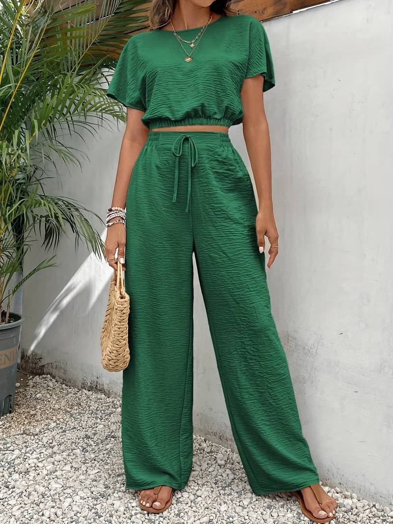 Romana Set | Women's Top and Trousers Summer Set - Image 5
