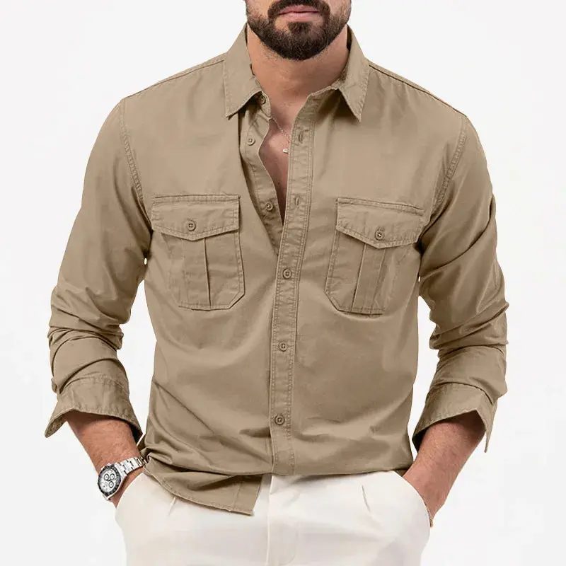 Ron Shirt | Men’s Casual Long Sleeve Button-Up Shirt Stylish & Versatile - Image 3