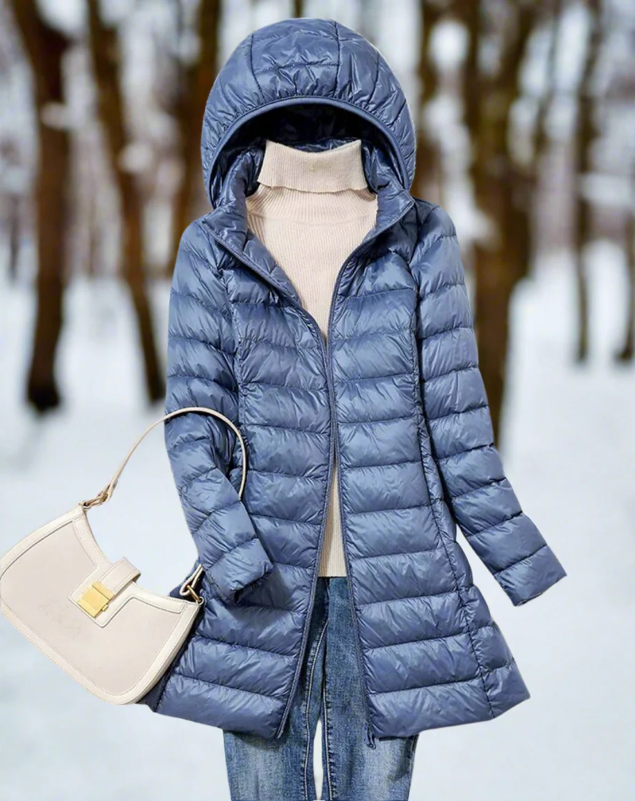 Rosie Hooded Puffer Jacket | Relaxed Fit Thigh-Length Jacket - Image 4